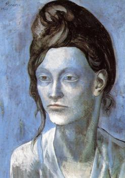 Pablo Picasso : woman with a helmet of hair
